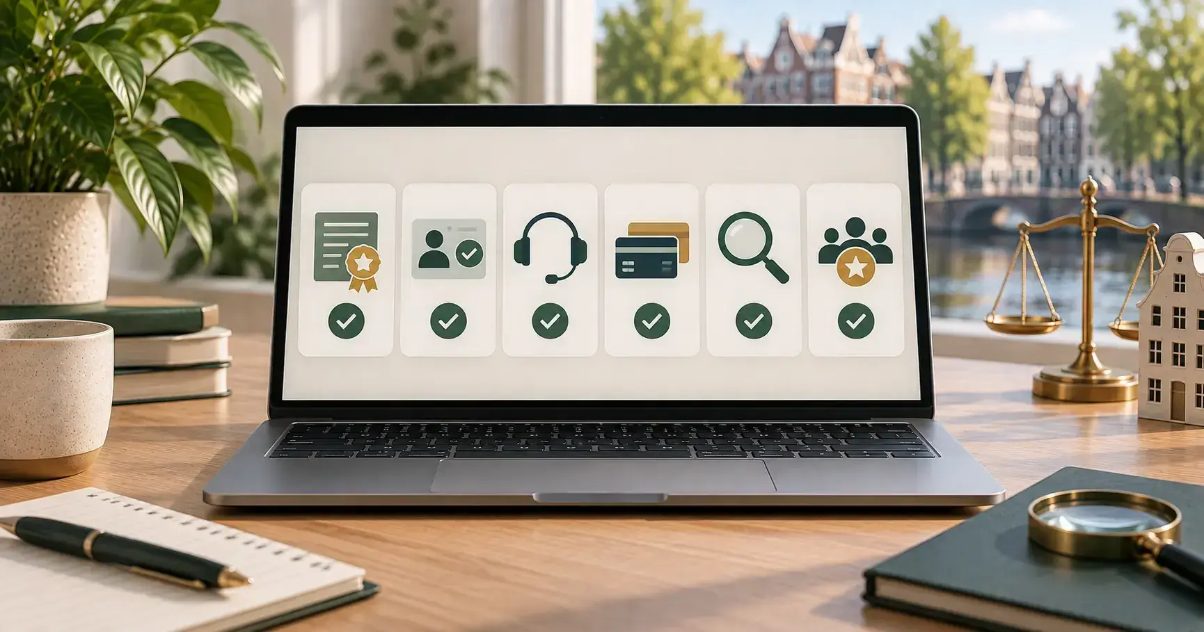 Neutrale checklist voor betrouwbaarheid met licentie, KYC, support, betalingen en reputatie